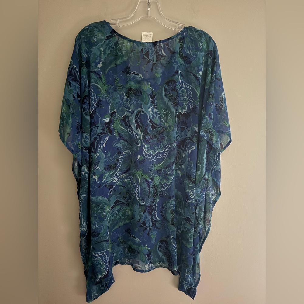 RALPH LAUREN PAISLEY SWIM COVER UP size S/M
BLUE - Picture 3 of 3